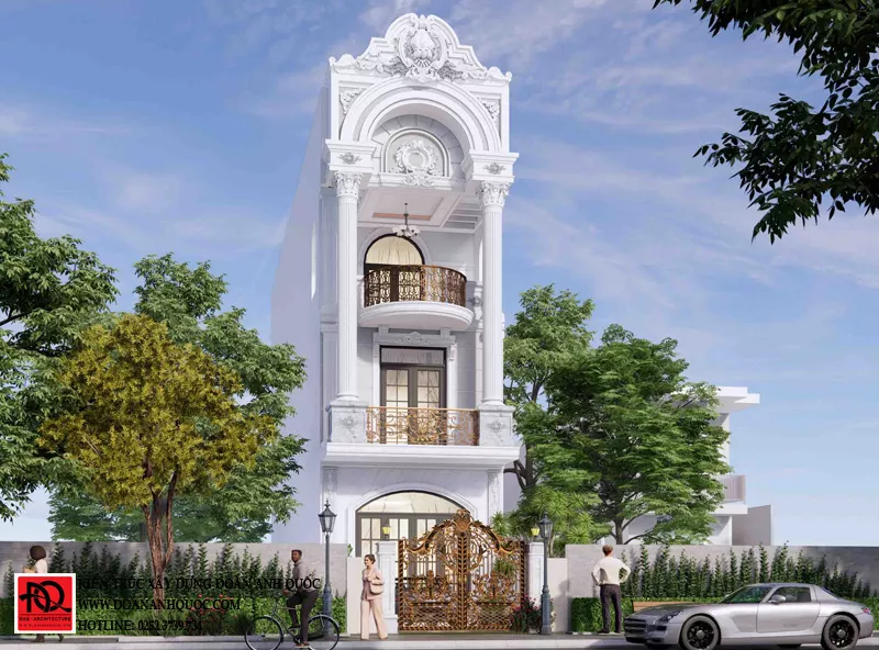 Phối cảnh ngoại thất biệt thự hiện đại Phối cảnh ngoại thất biệt thự hiện đại